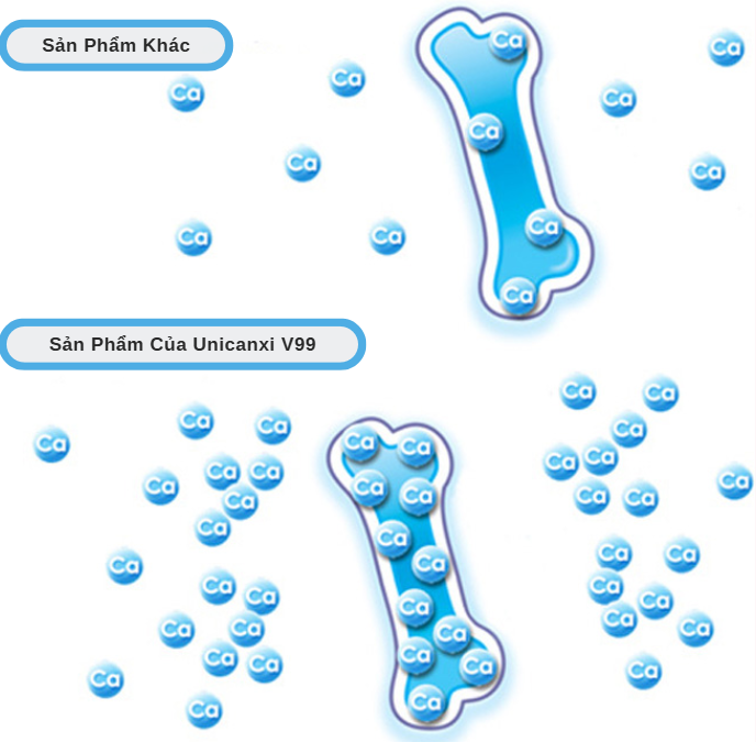 Giải Quyết Nỗi Lo Thiếu Canxi: Unicanxi V99 – Hấp Thụ Tới 99% Ở Trẻ Nhỏ, 90% Ở Người Lớn